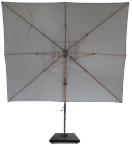 Zweefparasol  3x3.5m S2 Excellent (excl. voet) Grijs-antraciet Camello Luna