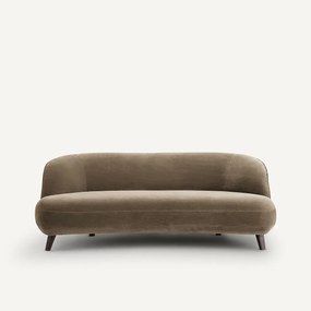3-zits fluwelen bank, Rosebury, ontwerp Emmanuel Gallina