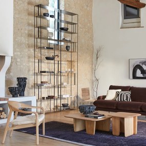 Boekenrek in metalen staal H320 cm, Parallel XXL