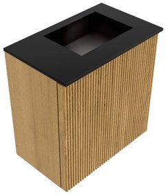 Mondiaz Joya 40cm toiletmeubel oak met wastafel faye rechts zonder kraangat urban