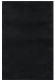 vidaXL Vloerkleed wasbaar zacht shaggy anti-slip 200x290 cm zwart