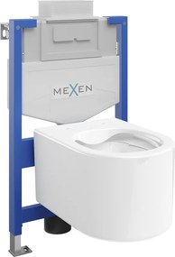 Mexen inbouwset WC frame Fenix XS-U met WC-kom Sofia, witte glans - 6853354XX00