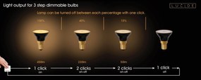 Lucide Bulb LED lamp 2700K E14 5W 4.3cm 3 StepDim zwart