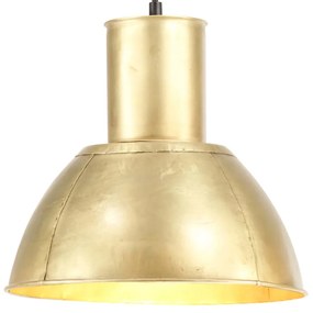 vidaXL Hanglamp rond 25 W E27 28,5 cm messingkleurig
