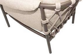 4 Seasons Outdoor Ezra loungestoel terre  Loungestoel    bruin weerbestendig