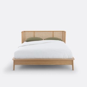 Bed in rotan met lattenbodem, Laora