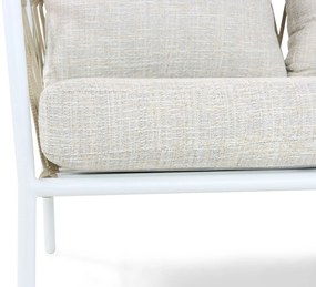 Stoel en Bank Loungeset 5 personen Aluminium/rope Wit  Lifestyle Garden Furniture Feraro