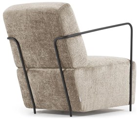 Kave Home Gamer Moderne Fauteuil Beige Chenille