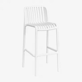 Stapelbare Hoge Tuinkruk Van Polypropyleen Wendell Glaciale Wit & ↑75 Cm - Sklum