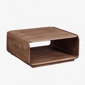 Vierkante Salontafel Van Tinsley-hout Donker Acaciabruin & 75 X 75 Cm - Sklum