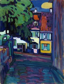 Kunstreproductie Murnau Homes on Obermarkt, Wassily Kandinsky