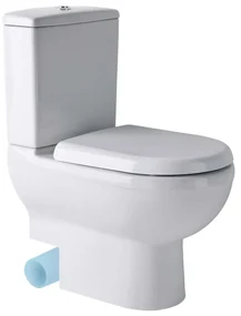 Eastbrook Dura toiletpot back to wall met aansluiting links wit glans
