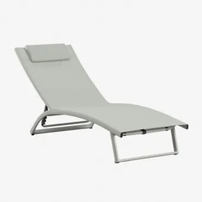 Dulem Aluminium Ligstoel Groen – Khaki - Sklum
