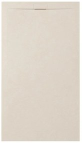 Zenon Essenza Minimal douchevloer - 100x90cm - antislip - antibacterieel - mineraalmarmer - rechthoek - Vertigo cream (beige) 400000000000044955