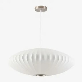 Plafondlamp In Kunstzijde En Ijzer Worel A - Sklum