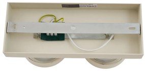 Moderne plafondspot beige G9 rond draai- en kantelbaar 2-lichts - Go