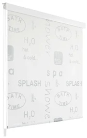 vidaXL Rolgordijn voor douche 160x240 cm splash
