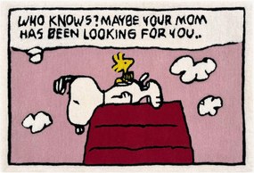 Wollen vloerkleed Peanuts - Comic Internest