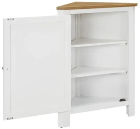 vidaXL Hoekkast 59x36x80 cm massief eikenhout