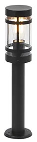 Moderne buitenlamp zwart 50 cm IP44 - Gleam Modern E27 IP44 Buitenverlichting cilinder / rond