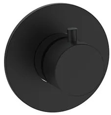 Mueller Round stopkraan compleet mat zwart