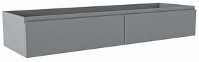 Mondiaz FOGE wastafelonderkast - 150x45x25cm - 2 lades - softclose - Plata M44194Plata