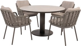 Sarah Puglia dining tuinset 120xH75 cm 5 delig keramiek terre Taste 4SO
