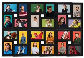vidaXL Fotolijst voor 24x(13x18 cm) foto MDF zwart