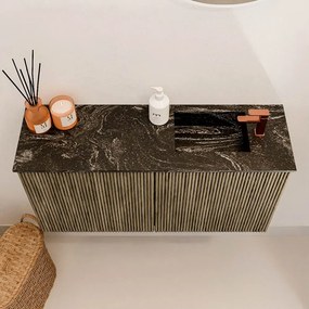 Mondiaz Joya DLux 80cm toiletmeubel dusk met wastafel faye rechts 1 kraangat lava