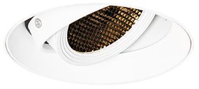 Moderne inbouwspot wit GU10 AR70 rond trimless - Oneon Honey Modern GU10 Binnenverlichting Lamp