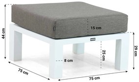 Hoek loungeset 5 personen Aluminium Wit  Lifestyle Garden Furniture Luca