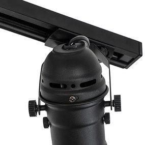 Smart railsysteem zwart 3-lichts incl. Wifi GU10 - Movie