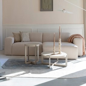 Zuiver Milka Sand Moderne Bank Met Chaise Longue Rechts Zandkleur