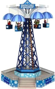 Lemax - 'Snowflake Paradrop' - Verlichte Sights & Sounds met animatie - Inclusief adapter