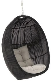 + 15% kassakorting | Hangstoel tuin | Manifesto Lucana | Wicker (vlechtwerk) | Zwart | Tuinstoel | Kees Smit Tuinmeubelen