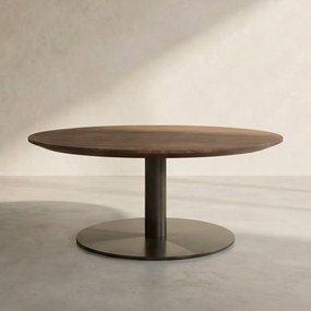 Brons Potige Salontafel Rond - 80 X 80cm.
