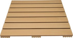 Terrastegel composiet 50 x 50 cm teak FSC (24 mm) massief