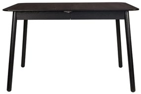 Zuiver Glimps Uitschuifbare Eettafel Zwart Hout