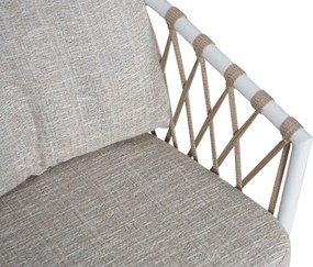 Tuinset 6 personen 220 cm Rope Wit Lifestyle Garden Furniture Morano/Tavona