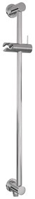 Brauer Stripe inbouw regendouche rond met 25cm hoofddouche, rond met rechte muurarm, glijstang en 3 standen handdouche set 46 chroom
