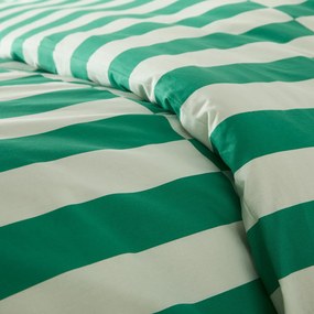 Dekbedovertrek 50% gerecycled katoen, Tabaka groen