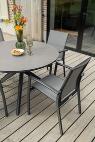 Dublin ronde tuintafel Ø120 cm. - Antraciet