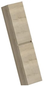 HR badmeubelen Hoge Kast - 35x35x170cm - 2 deuren - rechtsdraaiend - greeploos - nebraska eiken 75105700024