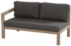 4 Seasons Outdoor | Evora teak 2 seater right arm      houtkleur weerbestendig