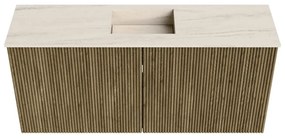 Mondiaz Joya DLux 90cm toiletmeubel dusk met wastafel faye midden zonder kraangat meli