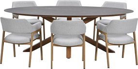 Garden Impressions Alexia tuinset 7-delig - Scot tuintafel 230x115 cm