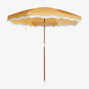 Jarko Parasol Ø230 Cm In Stof En Staal Geel – Curry - Sklum