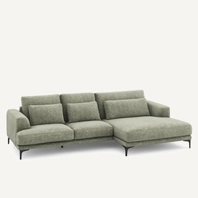 XL hoekbank rechts van stevig katoen, MARSILE