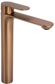 Wastafelkraan Rea Drop Brush Copper High