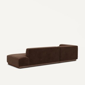 Linker hoekbank XL chenille fluweel, Jacopo